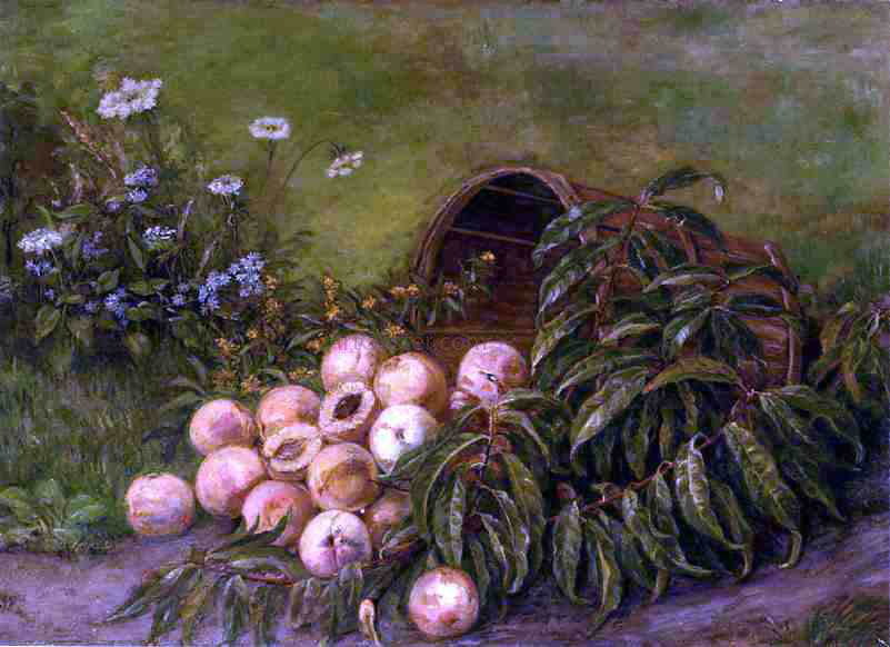 Thomas Worthington Whittredge Still Life with Peaches - Hand Painted Oil Painting