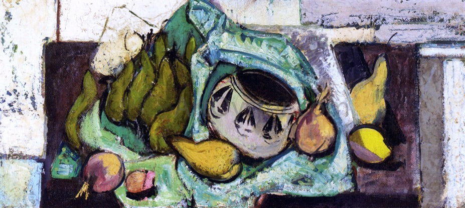  Alfred Henry Maurer Still Life with Pears and Indian Bowl - Hand Painted Oil Painting