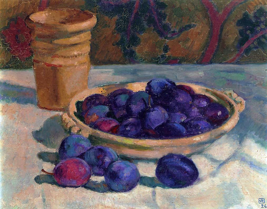 Theo Van Rysselberghe Still Life with Plums - Hand Painted Oil Painting