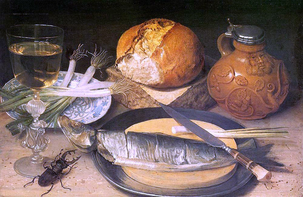 Georg Flegel Still Life with Stag Beetle - Hand Painted Oil Painting