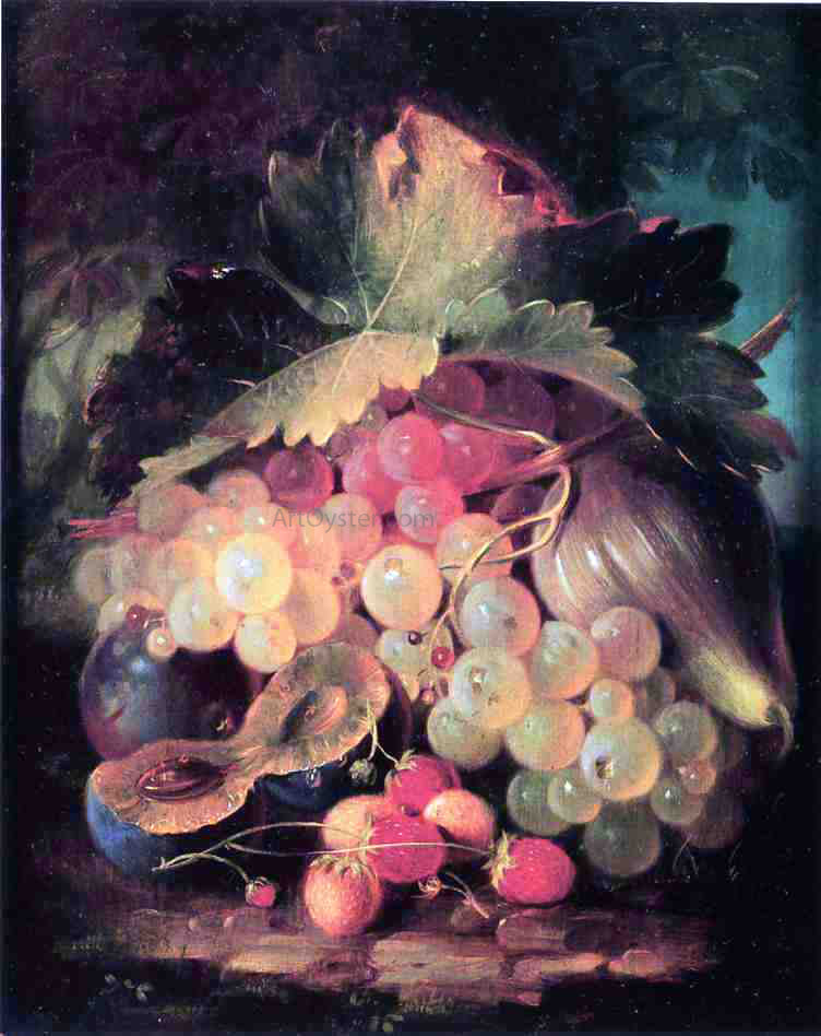 George Forster Still Life with Strawberries - Hand Painted Oil Painting