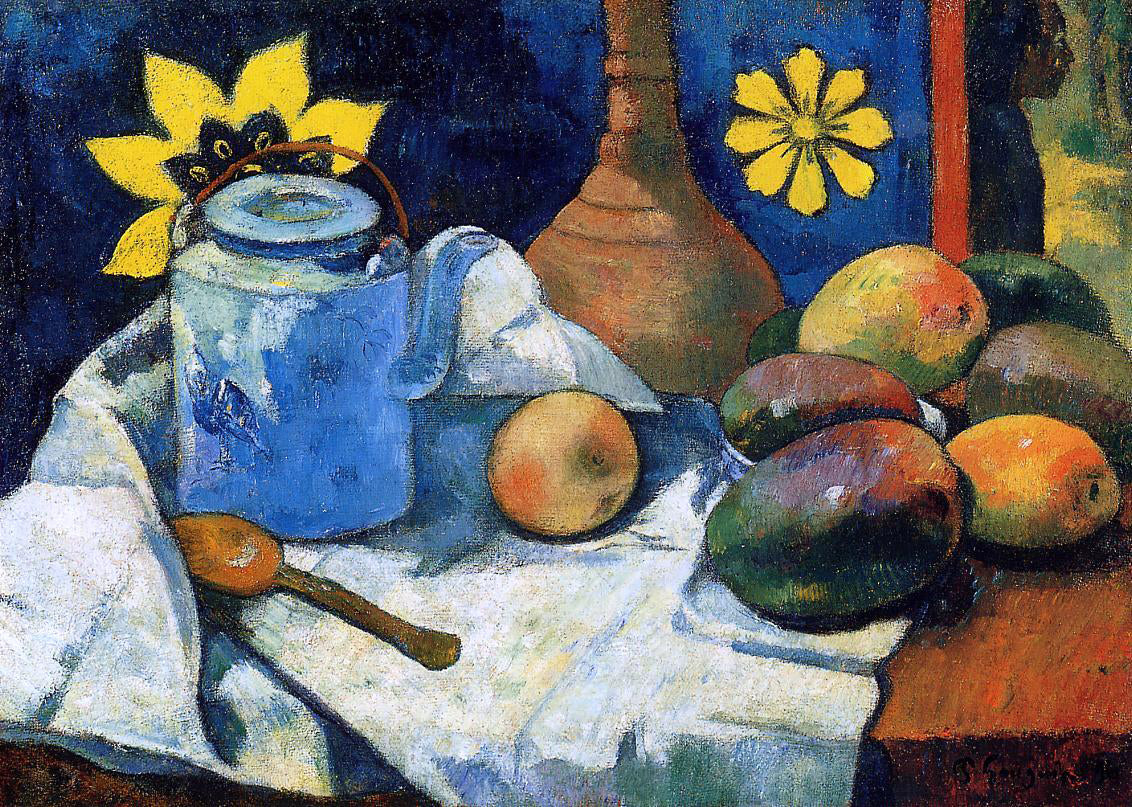 Paul Gauguin Still Life with Teapot and Fruit - Hand Painted Oil Painting