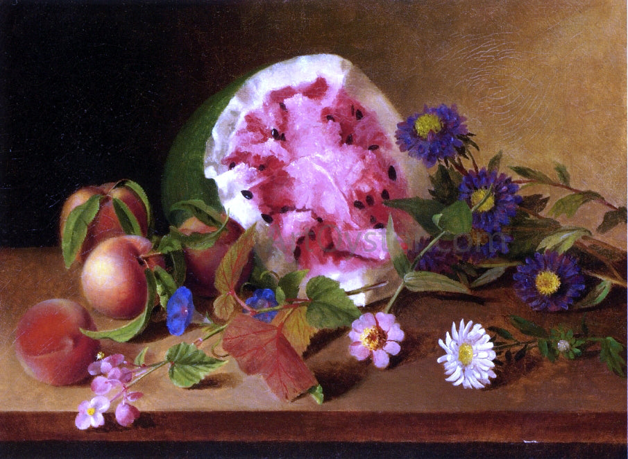 James Peale Still Life with Watermelon - Hand Painted Oil Painting
