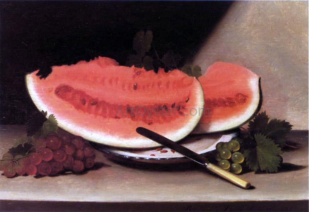 Raphaelle Peale Still Life with Watermelon - Hand Painted Oil Painting
