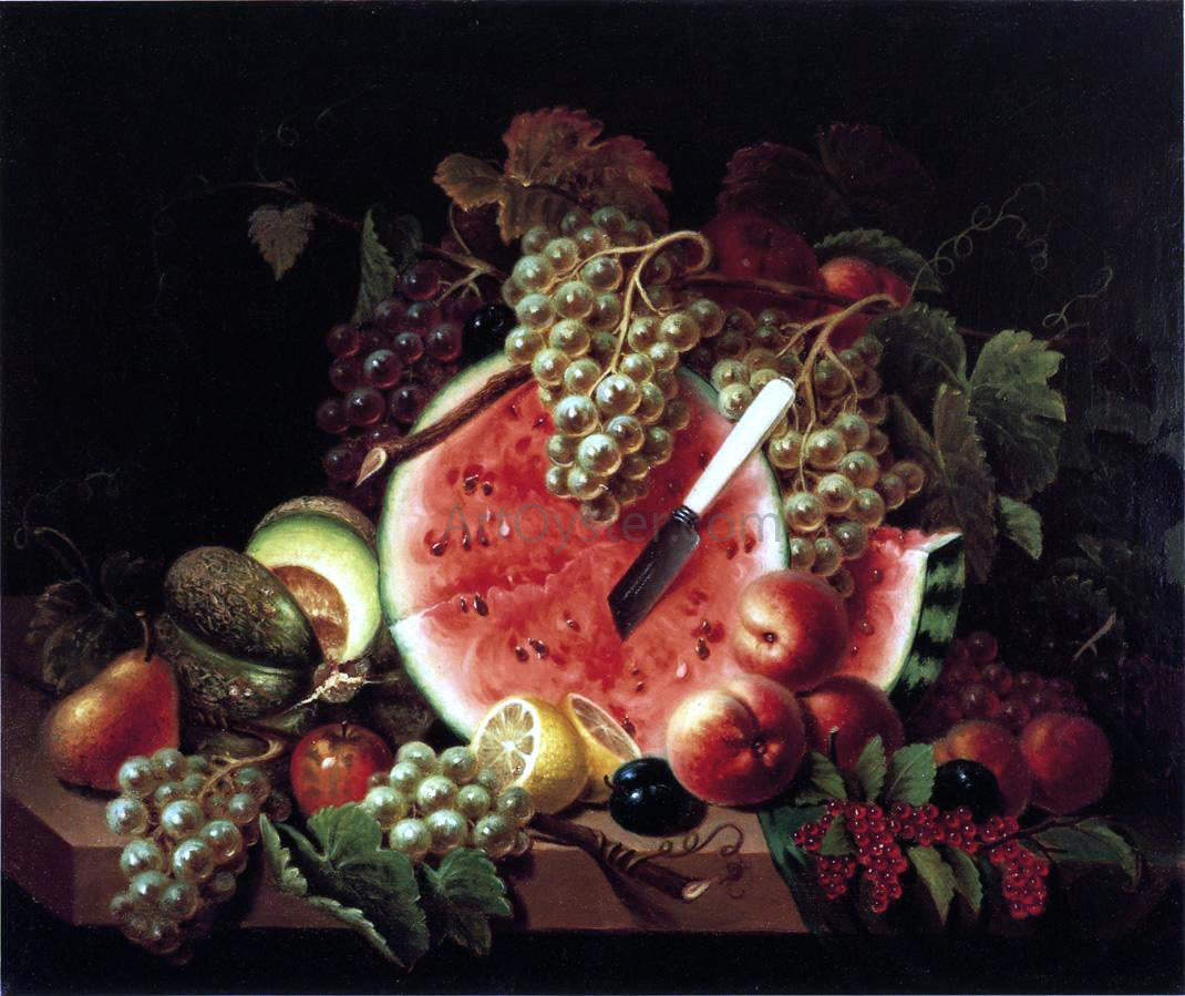 Thomas Whightman Still Life with Watermelon - Hand Painted Oil Painting
