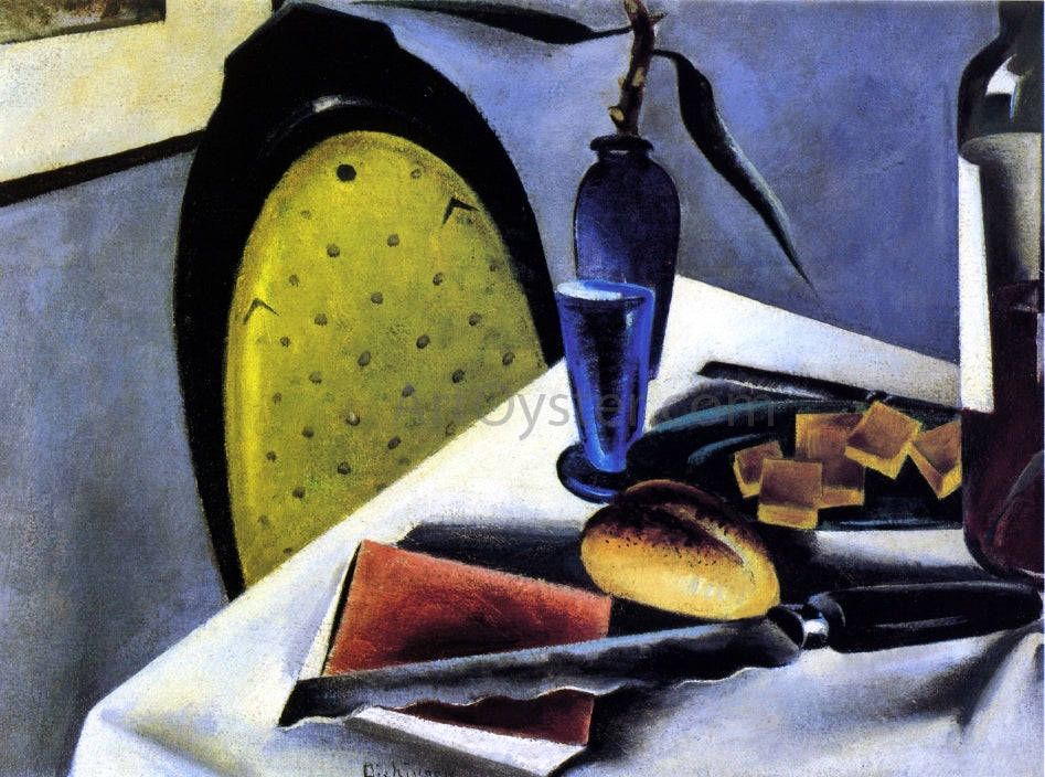 Preston Dickinson Still LIfe with Yellow-Green Chair - Hand Painted Oil Painting