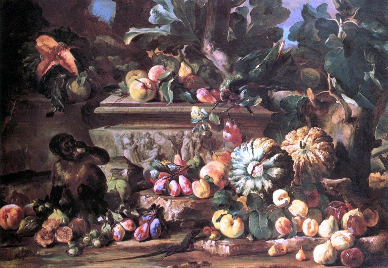 Michele Pace Del Campidoglio Still-Life - Hand Painted Oil Painting