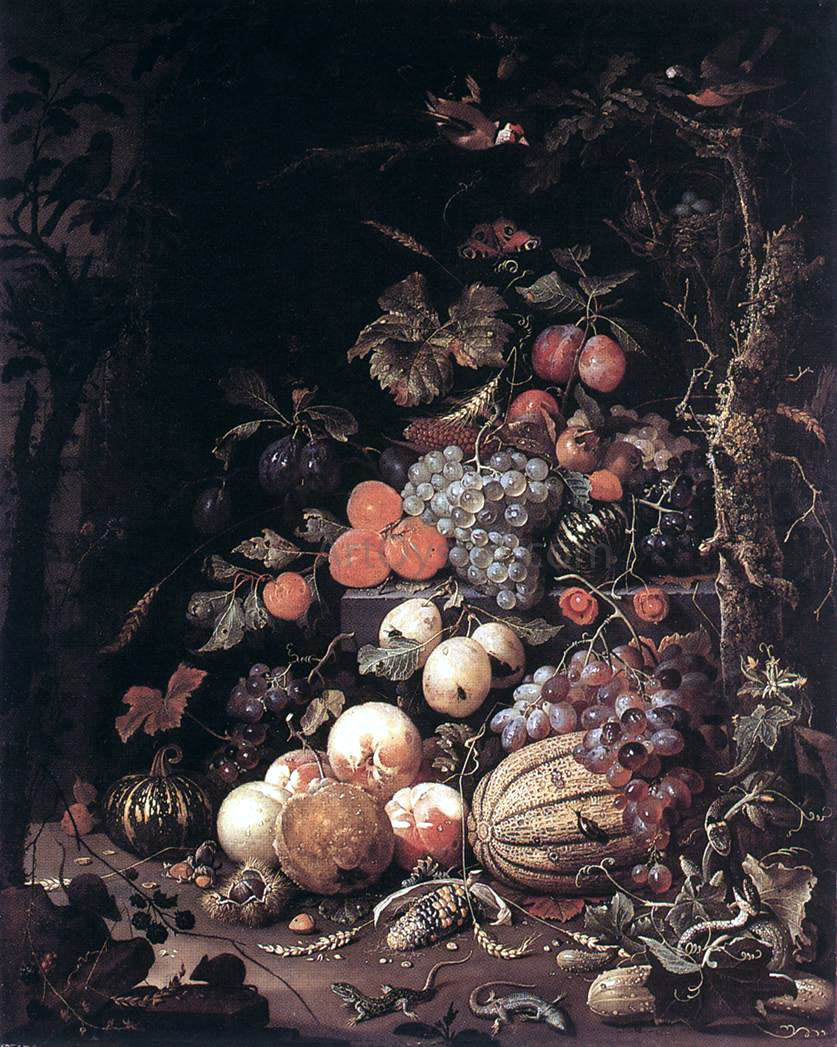 Abraham Mignon Still-Life - Hand Painted Oil Painting