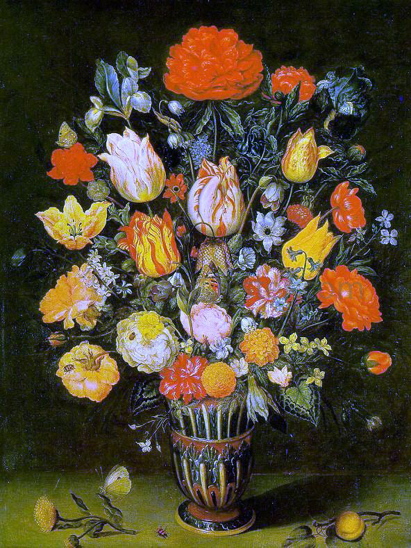 The Elder Ambrosius Bosschaert Still-Life of Flowers - Hand Painted Oil Painting