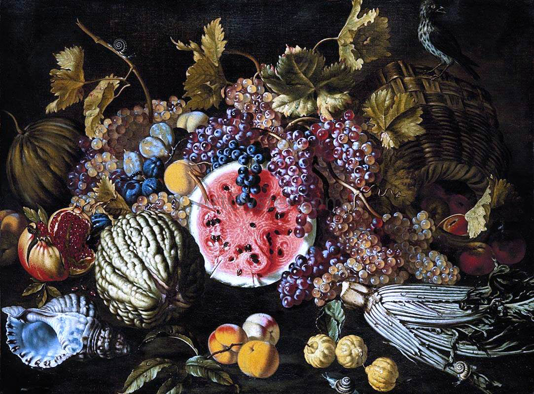 Giovanni Battista Ruoppolo Still-Life of Fruit - Hand Painted Oil Painting