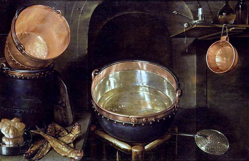 Cornelis Jacobsz Delff Still-Life of Kitchen Utensils - Hand Painted Oil Painting