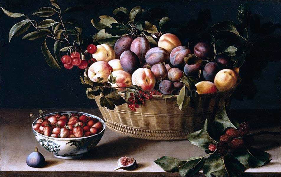 Louise Moillon Still-Life with a Basket of Fruit - Hand Painted Oil Painting
