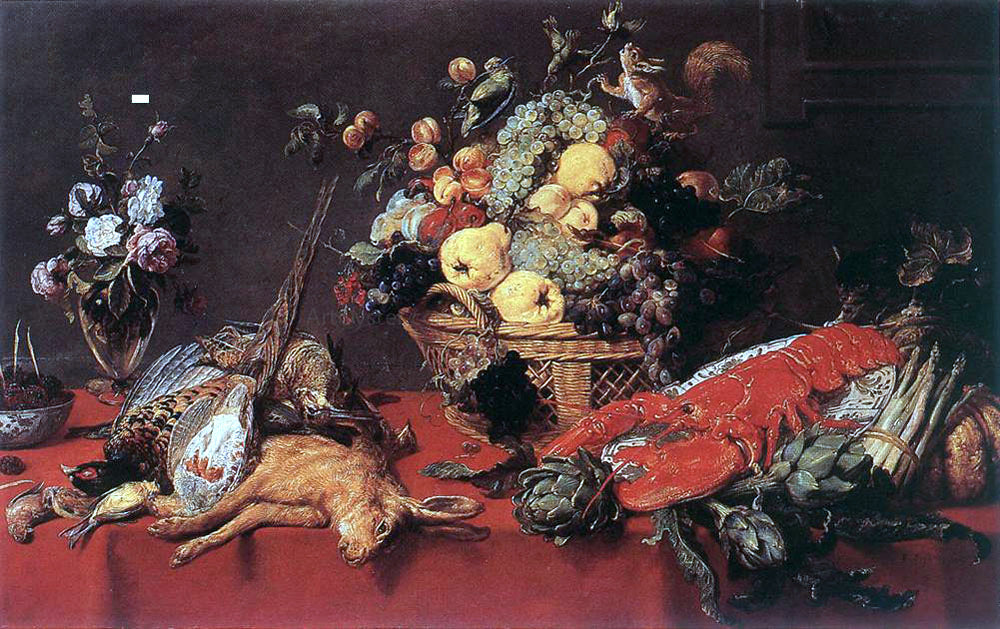 Frans Snyders Still-Life with a Basket of Fruit - Hand Painted Oil Painting