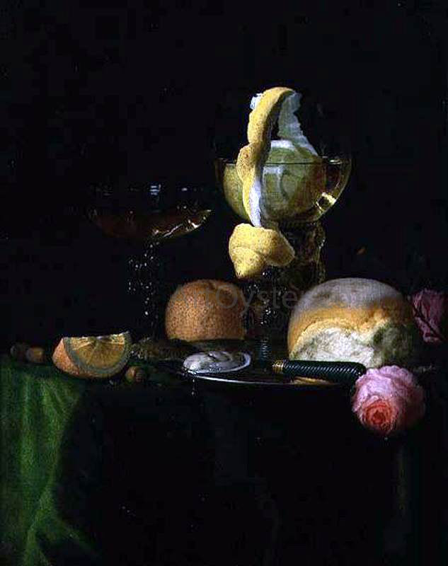 Simon Luttichuijs Still-Life with a Peeled Lemon in a Roemer - Hand Painted Oil Painting