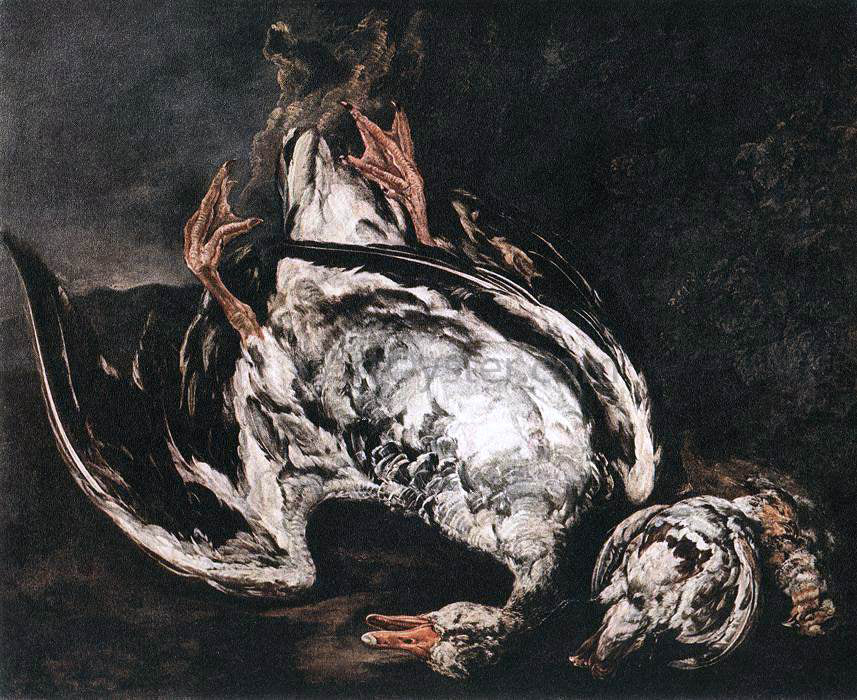 Pieter Boel Still-Life with Dead Wild-Duck - Hand Painted Oil Painting