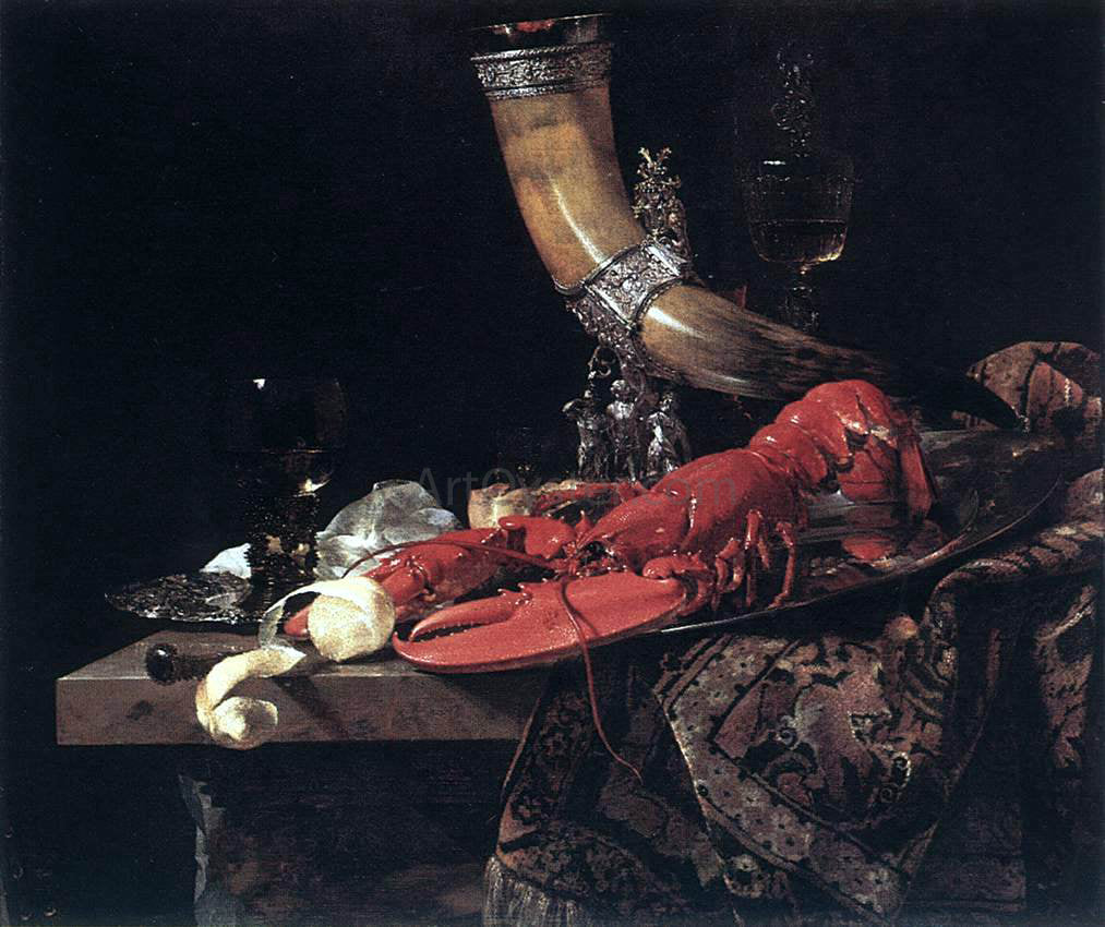 Willem Kalf Still-Life with Drinking-Horn - Hand Painted Oil Painting