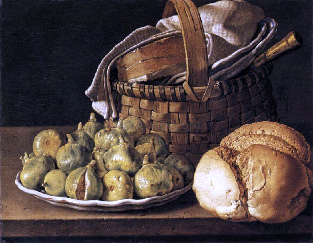 Luis Meléndez Still-Life with Figs - Hand Painted Oil Painting