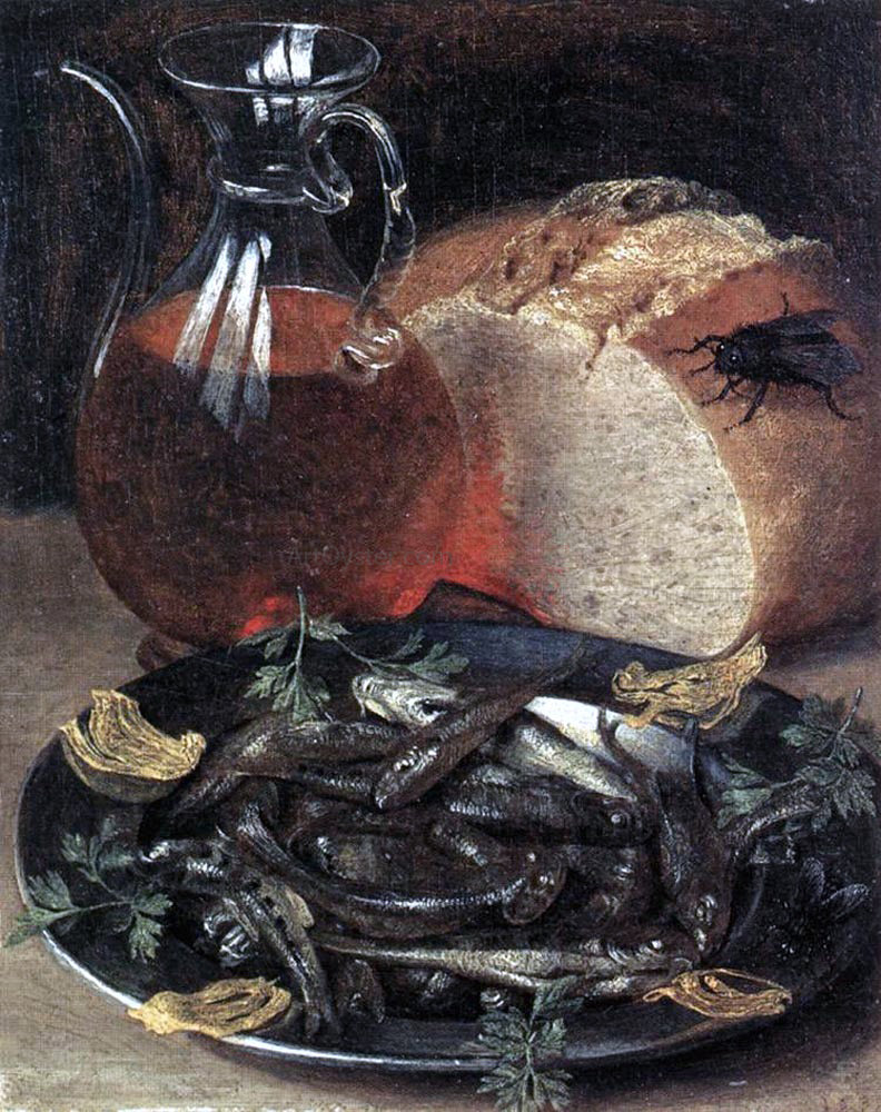 Georg Flegel Still-Life with Fish - Hand Painted Oil Painting