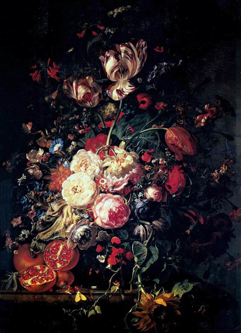  Rachel Ruysch Still-Life with Flowers - Hand Painted Oil Painting