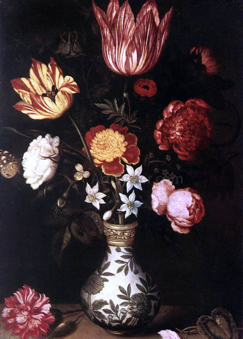  The Elder Ambrosius Bosschaert Still-Life with Flowers in a Wan-Li vase - Hand Painted Oil Painting