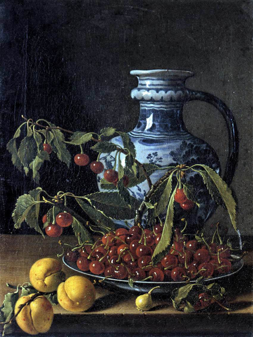 Luis Melendez Still-Life with Fruit and a Jar - Hand Painted Oil Painting
