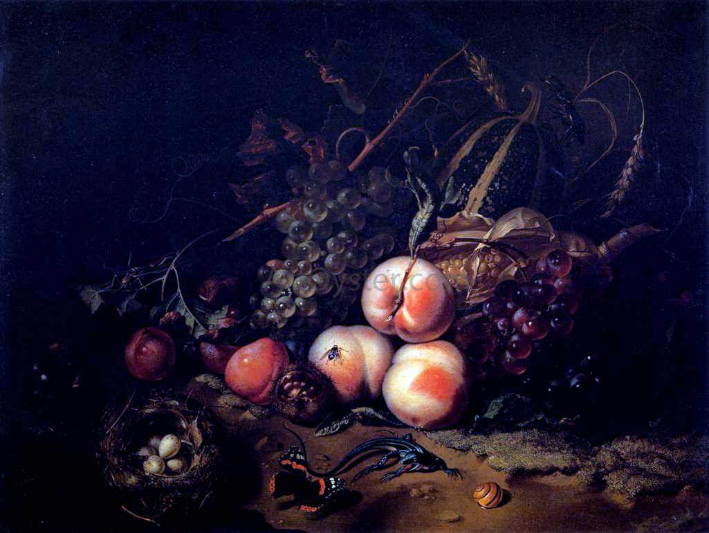  Rachel Ruysch Still-Life with Fruit and Insects - Hand Painted Oil Painting
