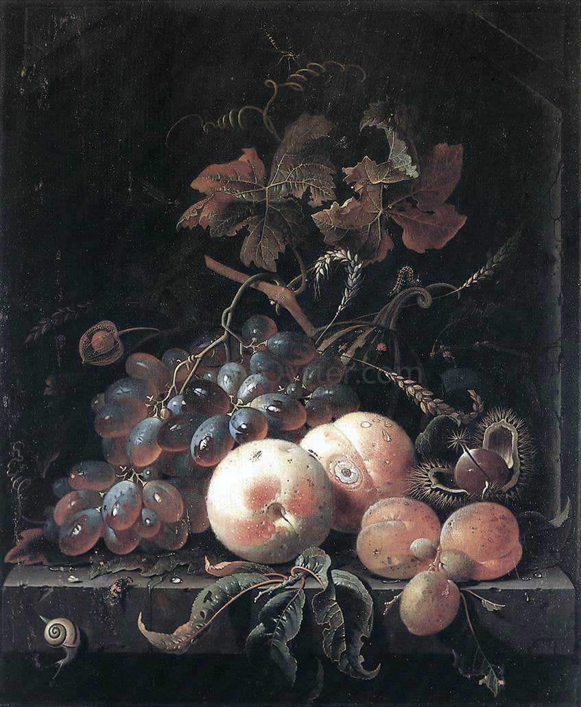 Abraham Mignon Still-Life with Fruits - Hand Painted Oil Painting