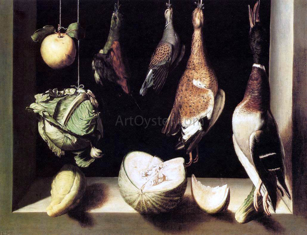 Juan Sanchez Cotan Still-Life with Game Fowl - Hand Painted Oil Painting
