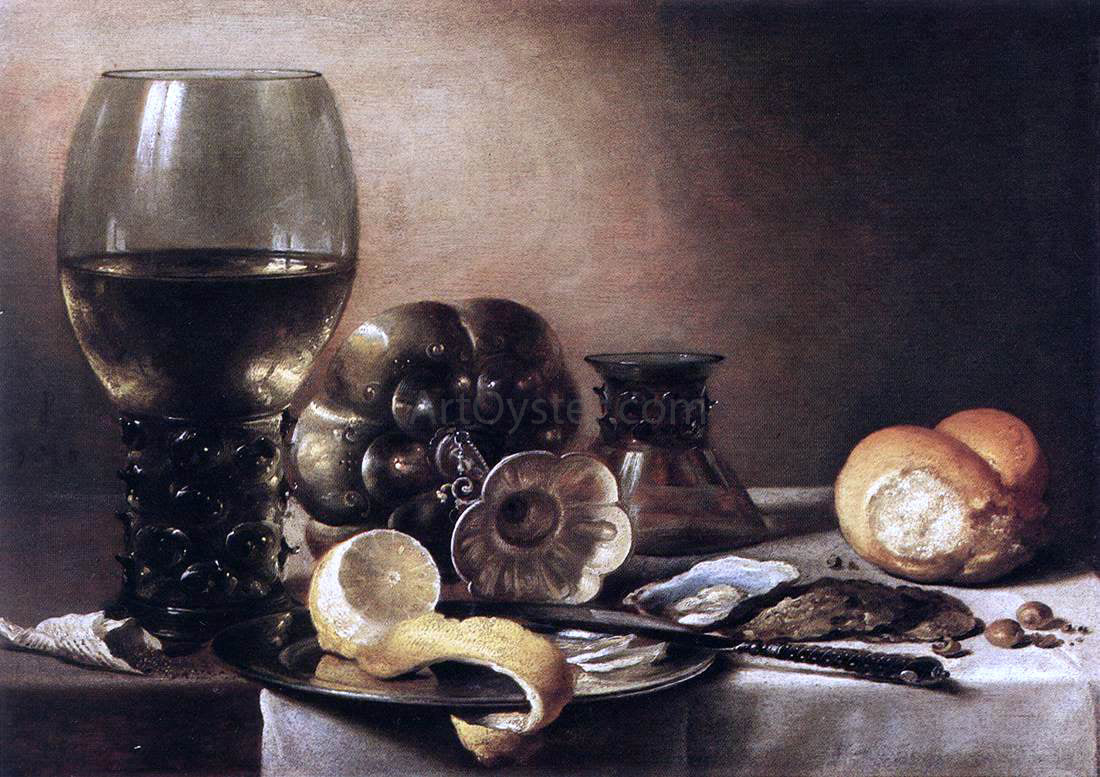 Pieter Claesz Still-Life with Oysters - Hand Painted Oil Painting