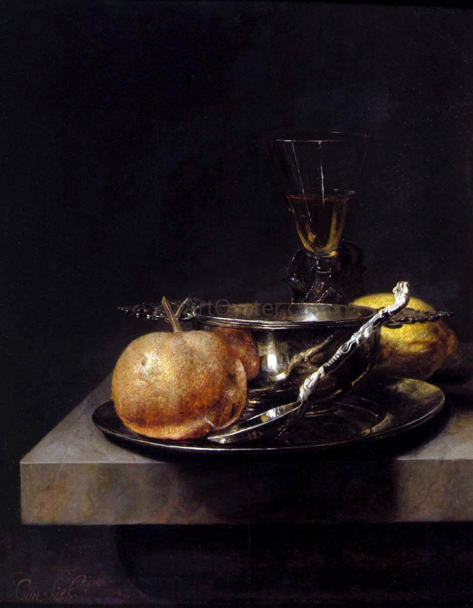 Cornelis Kick Still-Life with Silver Cup - Hand Painted Oil Painting