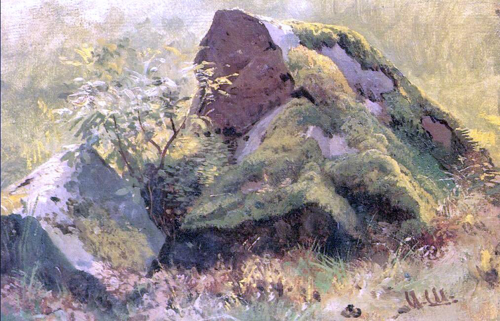 Ivan Ivanovich Shishkin Stones (etude) - Hand Painted Oil Painting