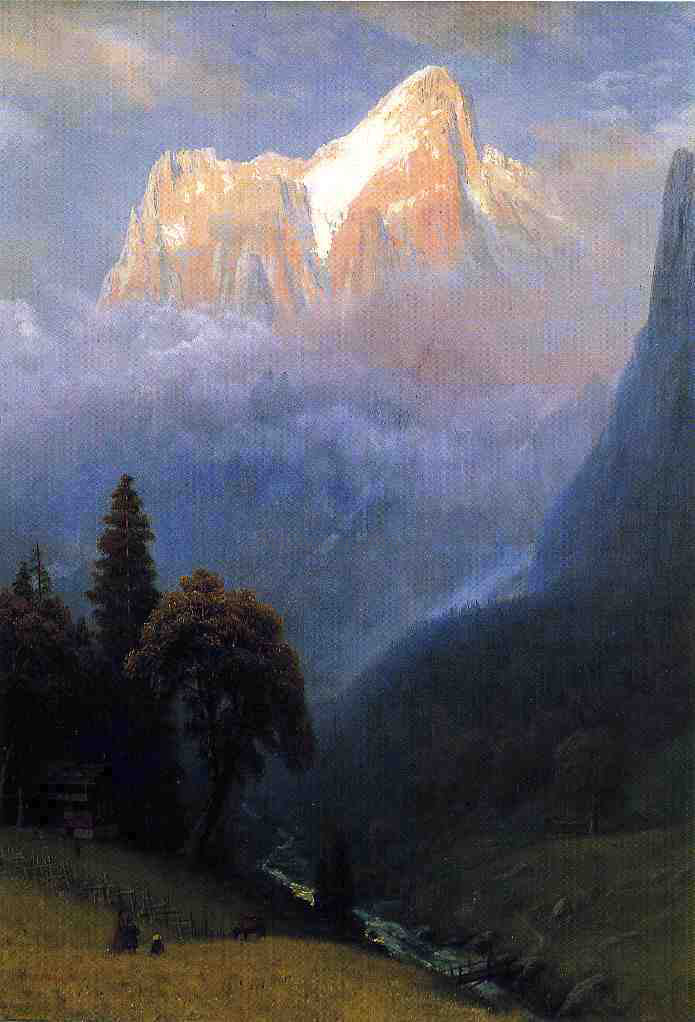 Albert Bierstadt Storm Among the Alps - Hand Painted Oil Painting