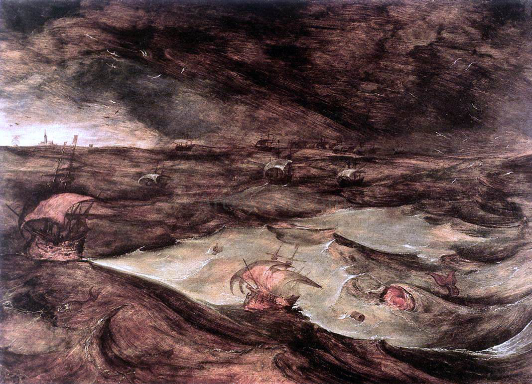 The Elder Pieter Bruegel Storm at Sea - Hand Painted Oil Painting