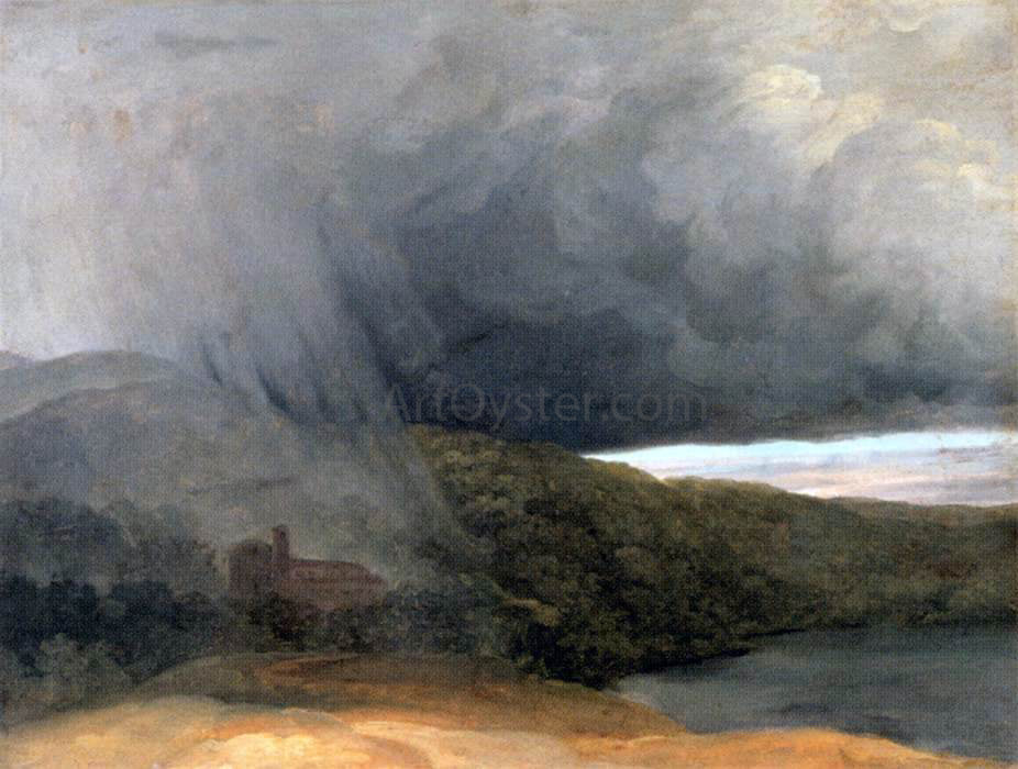 Pierre-Henri De Valenciennes Storm by a Lake - Hand Painted Oil Painting