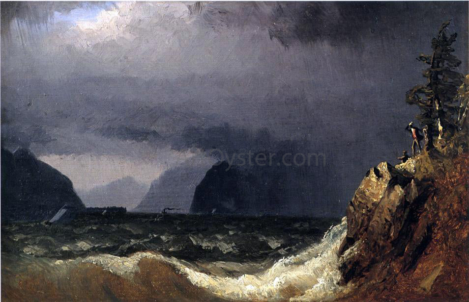 Sanford Robinson Gifford Storm King of the Hudson - Hand Painted Oil Painting