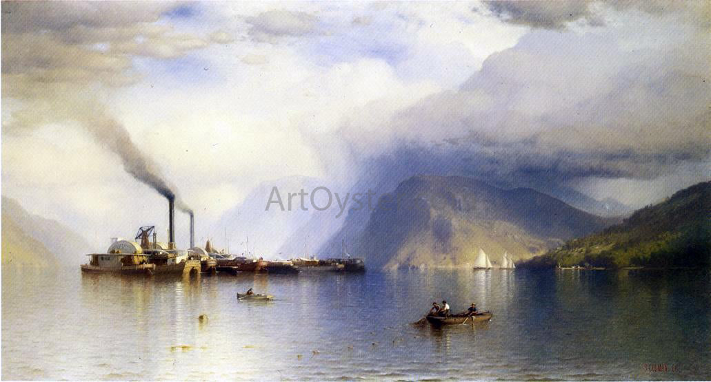 Jr. Samuel Colman Storm King on the Hudson - Hand Painted Oil Painting