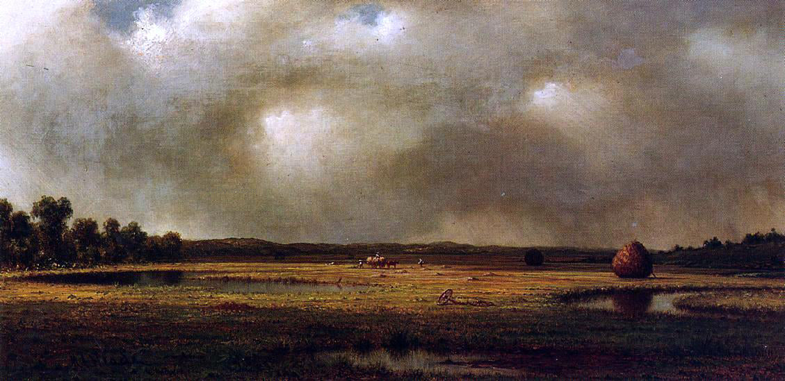Martin Johnson Heade Storm over the Marshes - Hand Painted Oil Painting