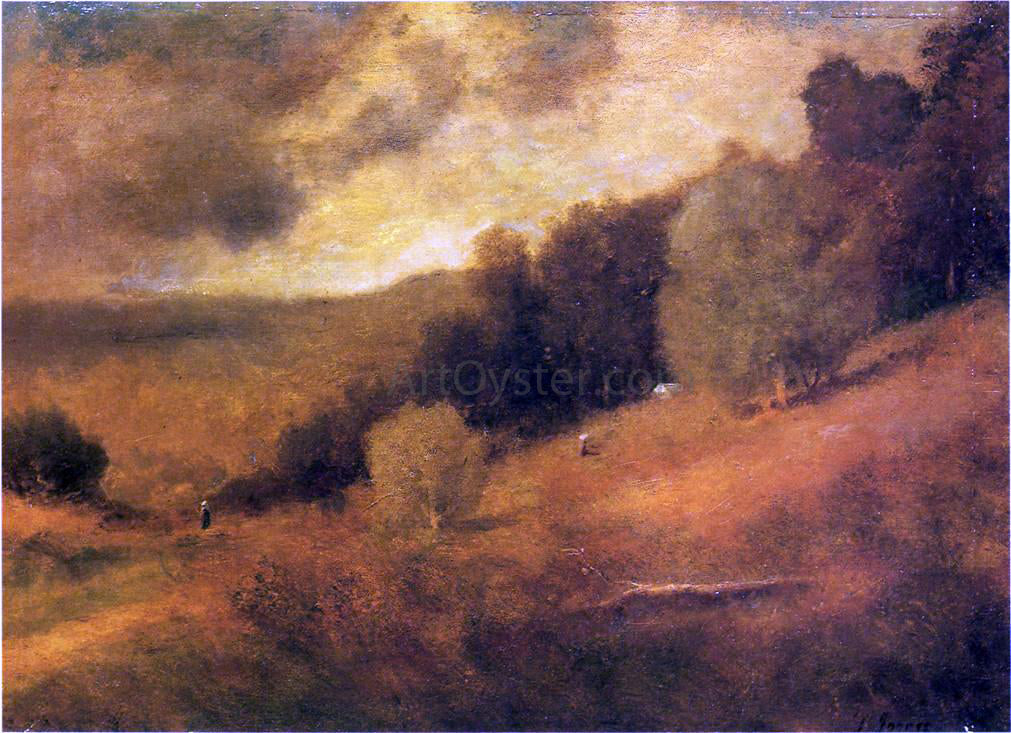 George Inness Stormy Day - Hand Painted Oil Painting