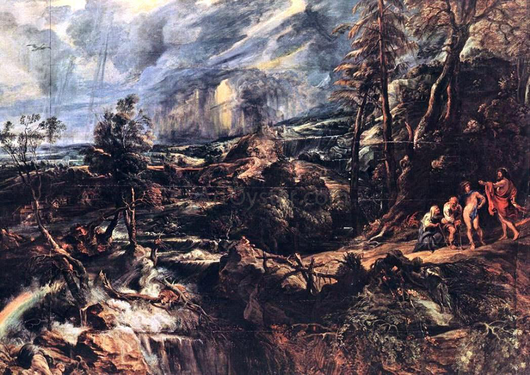 Peter Paul Rubens Stormy Landscape - Hand Painted Oil Painting
