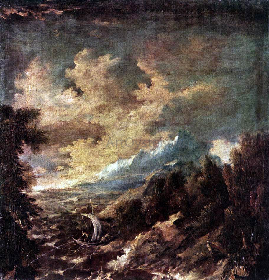 Marco Ricci Stormy Region - Hand Painted Oil Painting