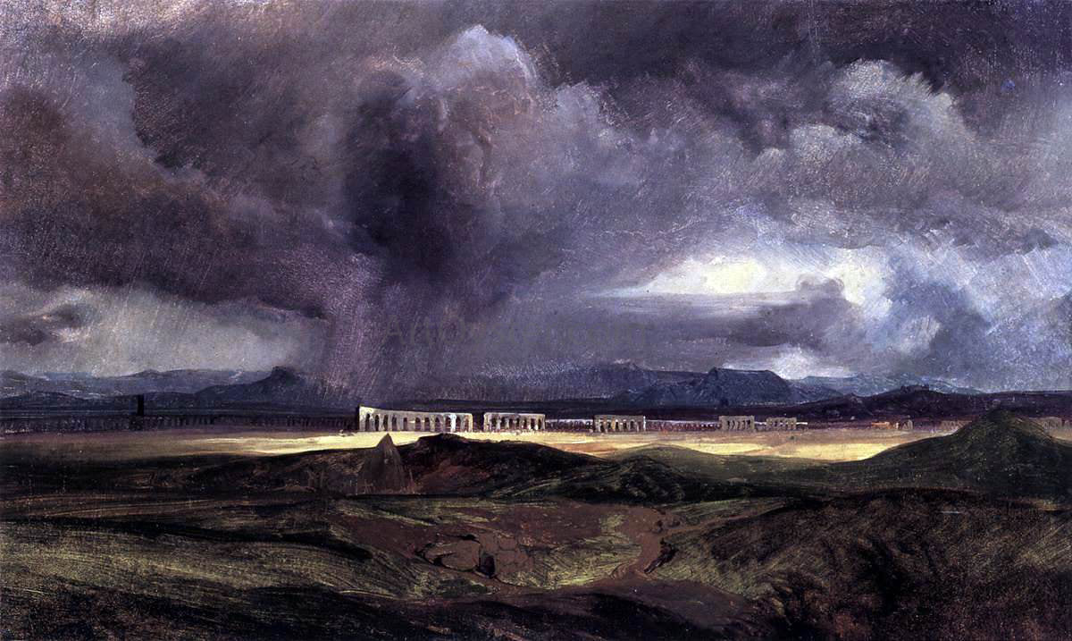 Carl Blechen Stormy Weather over the Roman Campagna - Hand Painted Oil Painting
