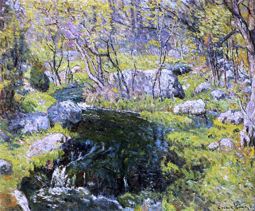  John Joseph Enneking Stream in Spring - Hand Painted Oil Painting