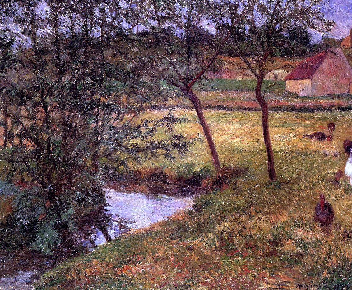 Paul Gauguin Stream, Osny - Hand Painted Oil Painting