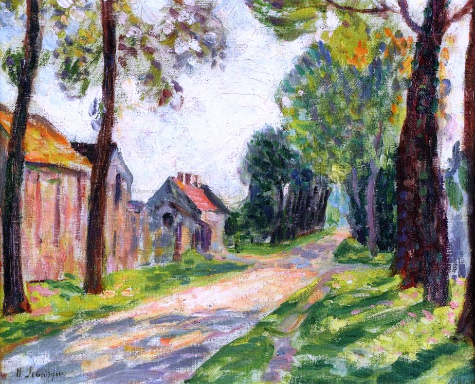 Henri Lebasque Street in Lagny, in Chessy - Hand Painted Oil Painting