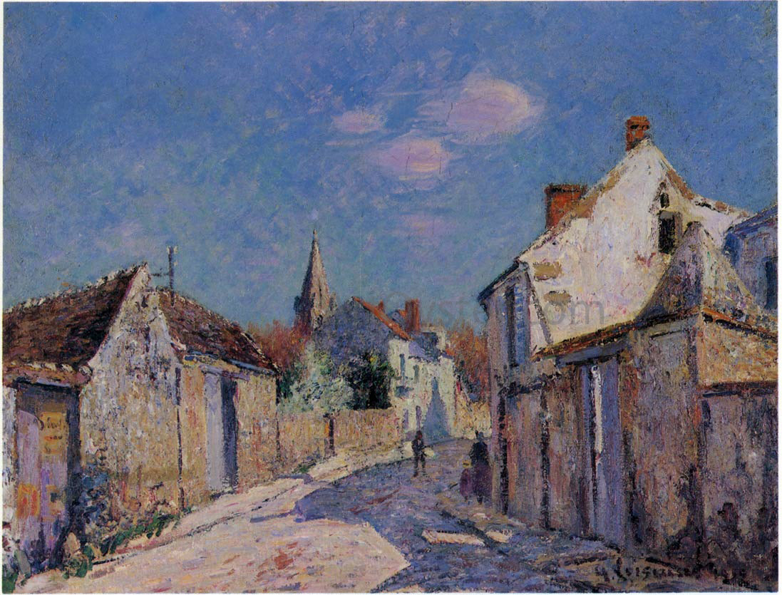 Gustave Loiseau Street in Paris at Ennery - Hand Painted Oil Painting