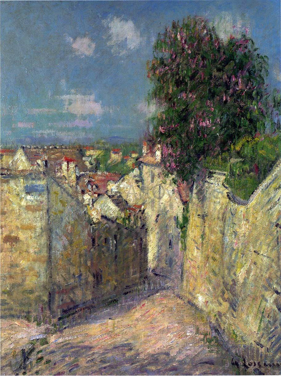Gustave Loiseau Street in Pontoise - Hand Painted Oil Painting