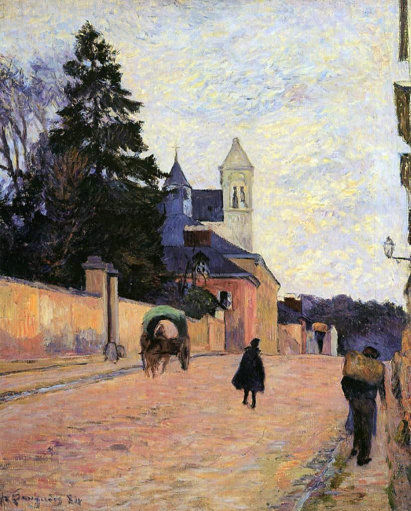 Paul Gauguin Street in Rouen - Hand Painted Oil Painting