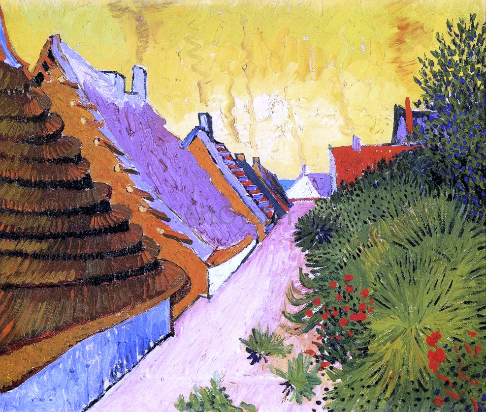 Vincent Van Gogh Street in Saintes-Maries - Hand Painted Oil Painting