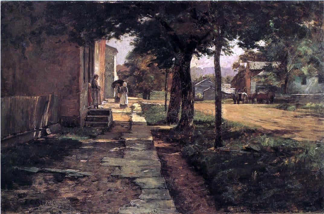 Theodore Clement Steele Street in Vernon - Hand Painted Oil Painting