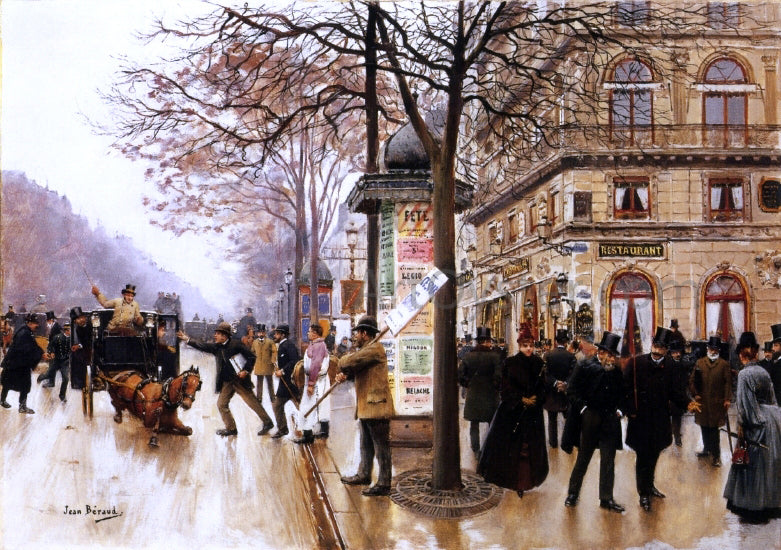 Jean-Georges Beraud Street Scene - Hand Painted Oil Painting